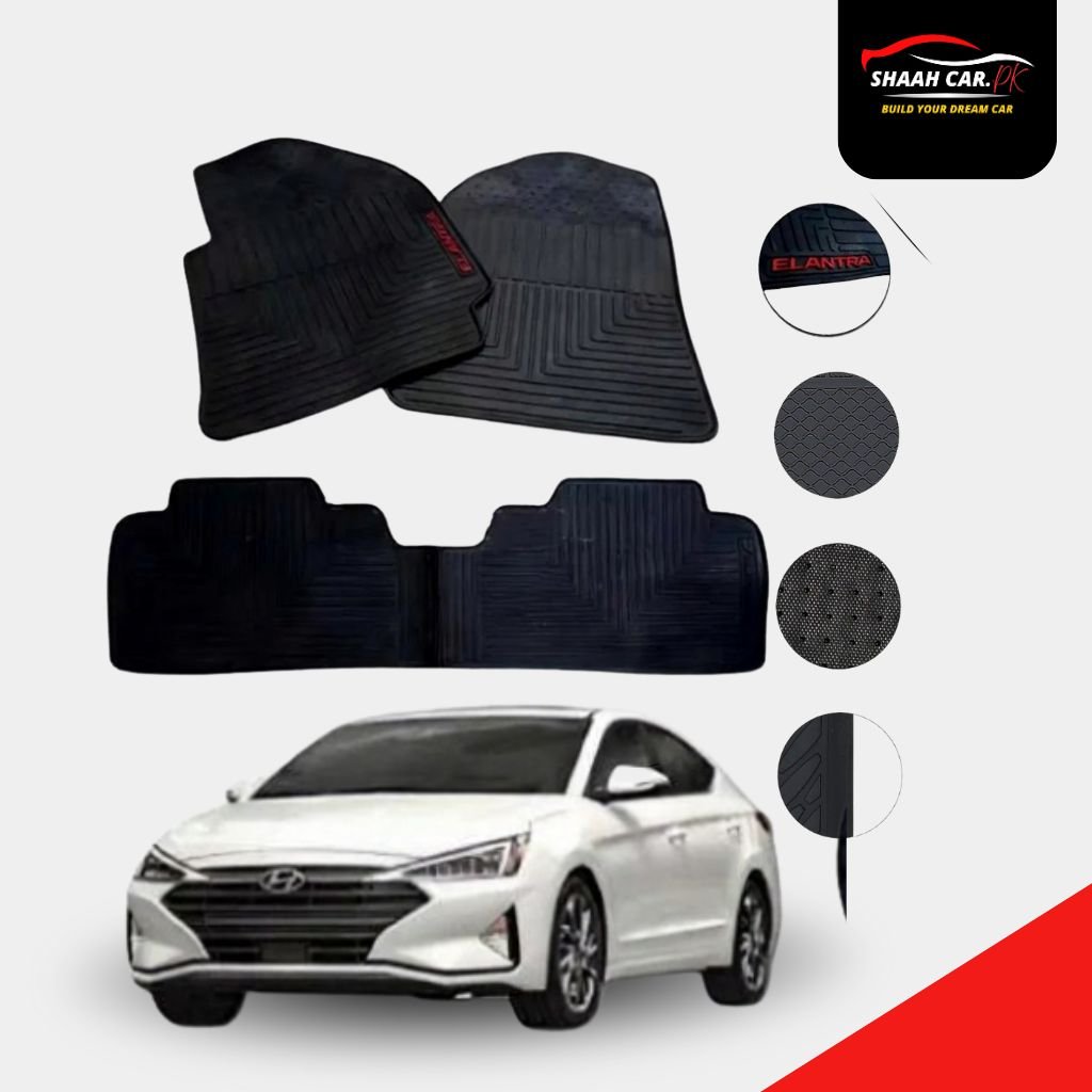 Add a heading (35) Hyundai Elantra Latex Rubber Floor Mats - Image 1