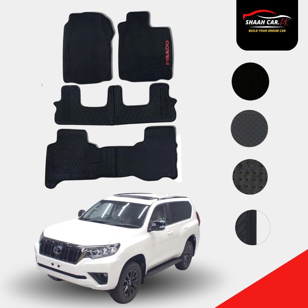 Add a heading (86) Toyota Prado 2009-2021 Latex Rubber Car Floor Mat - Image 1