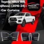 Toyota Hilux 8th (Revo)  (2016/2024) Retractable Car Curtains