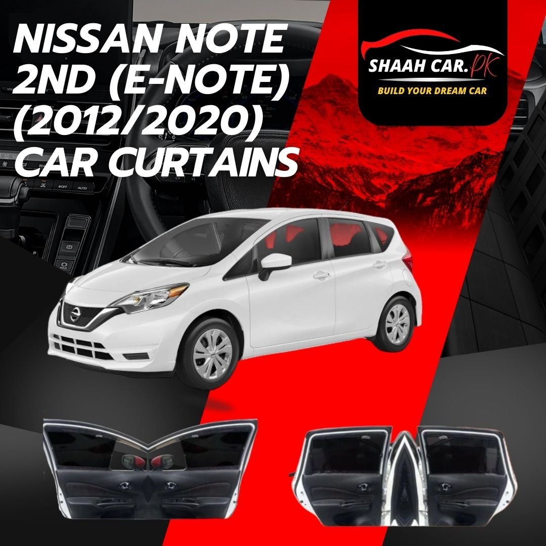Orange Black and White Photo Cars For Men Instagram Post (55) Nissan Note 2nd (e-note) Car Curtains (2012/2020) - Image 1