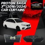 Proton Saga 3rd  (2016/2024)Retractable Car Curtains