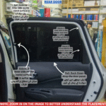 Nissan Note Gen3 (2021 - 2024) Retractable Car Curtains - Image 4
