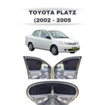 Toyota Platz (2002 - 2005) Retractable Car Curtains - Image 5