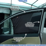 Kia Carnival 1st  (2018/2021) 4 Windows Retractable Car Curtains - Image 7
