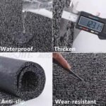 Sogo Universal Car Grass Floor Mats In Roll Custom Fitting Premium Quality - Grey & Black - Image 4