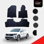 Kia Sorento Latex Imported Rubber Floor Mats Black 2021-22