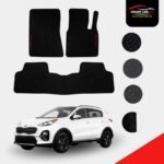 KIA Sportage Latex Imported Rubber Floor Mats Black