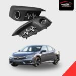 Honda Civic Fog Lamps Lights DRL Cover Heartbeat Style - Model 2016-2021