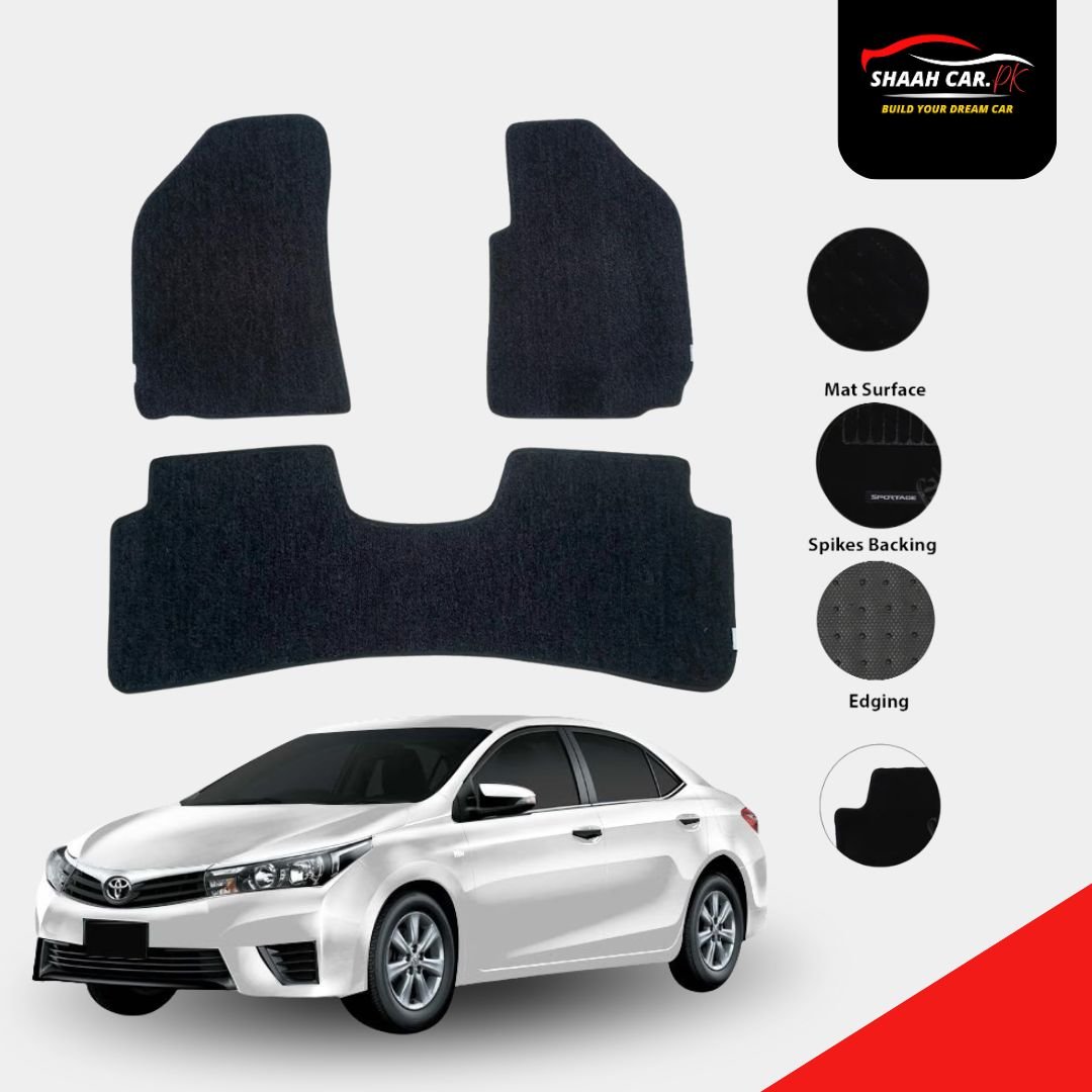 Untitled design (59) Toyota Corolla Genuine Fitting Carpet Floor Mat 3PCS - Model 2009-2013 - Image 1