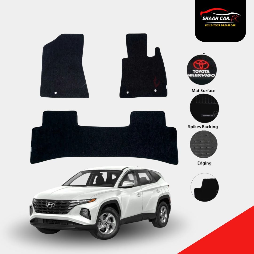 Untitled design (67) Hyundai Tucson Fitting Carpet Floor Mat 3PCS - Model 2020-2024 - Image 1