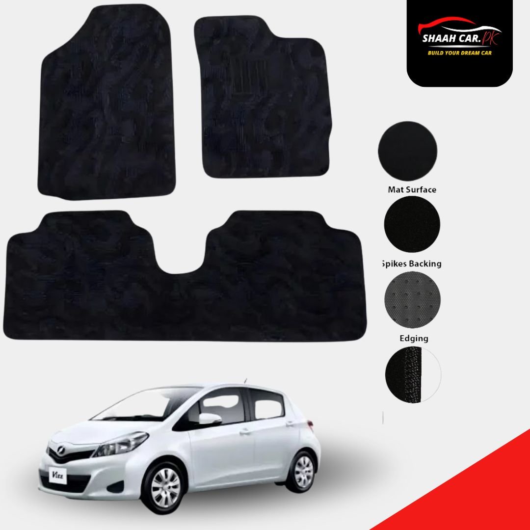 Untitled design (95) Toyota Vitz 2006-2014 Carpet Mats | Floor Mats - Image 1