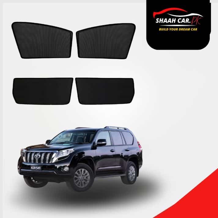 Toyota Hilux 7th(2005-15) Car Curtains (32) Car Curtain Side Fix Toyota From Prado 2014 Black - Image 1
