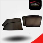 Car Curtain Side Fix Toyota Vitz 2009 With Logo Black - Image 2