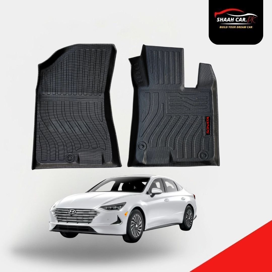 Untitled design - 2025-11-02T160039.858 HYUNDAI SONATA 2021-2024 9D TPE PLASTIC HEAVY DUTY CAR FLOOR MAT - Image 1